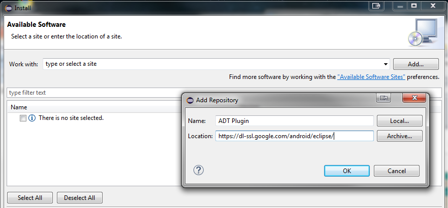 eclipse with adt plugin